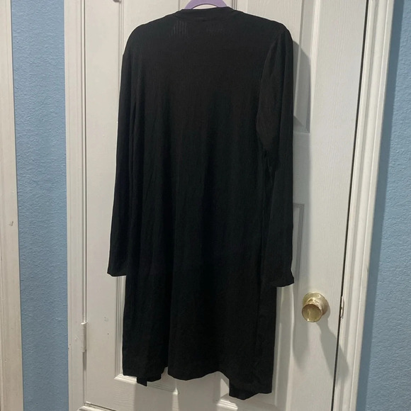Elie TAHARI Collection Black  ultra-soft Cardigan Size Large - Picture 5 of 6